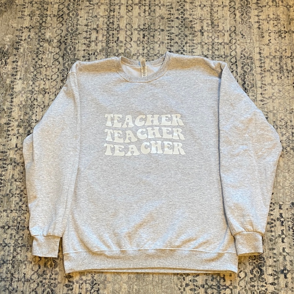 Gray Teacher Crewneck